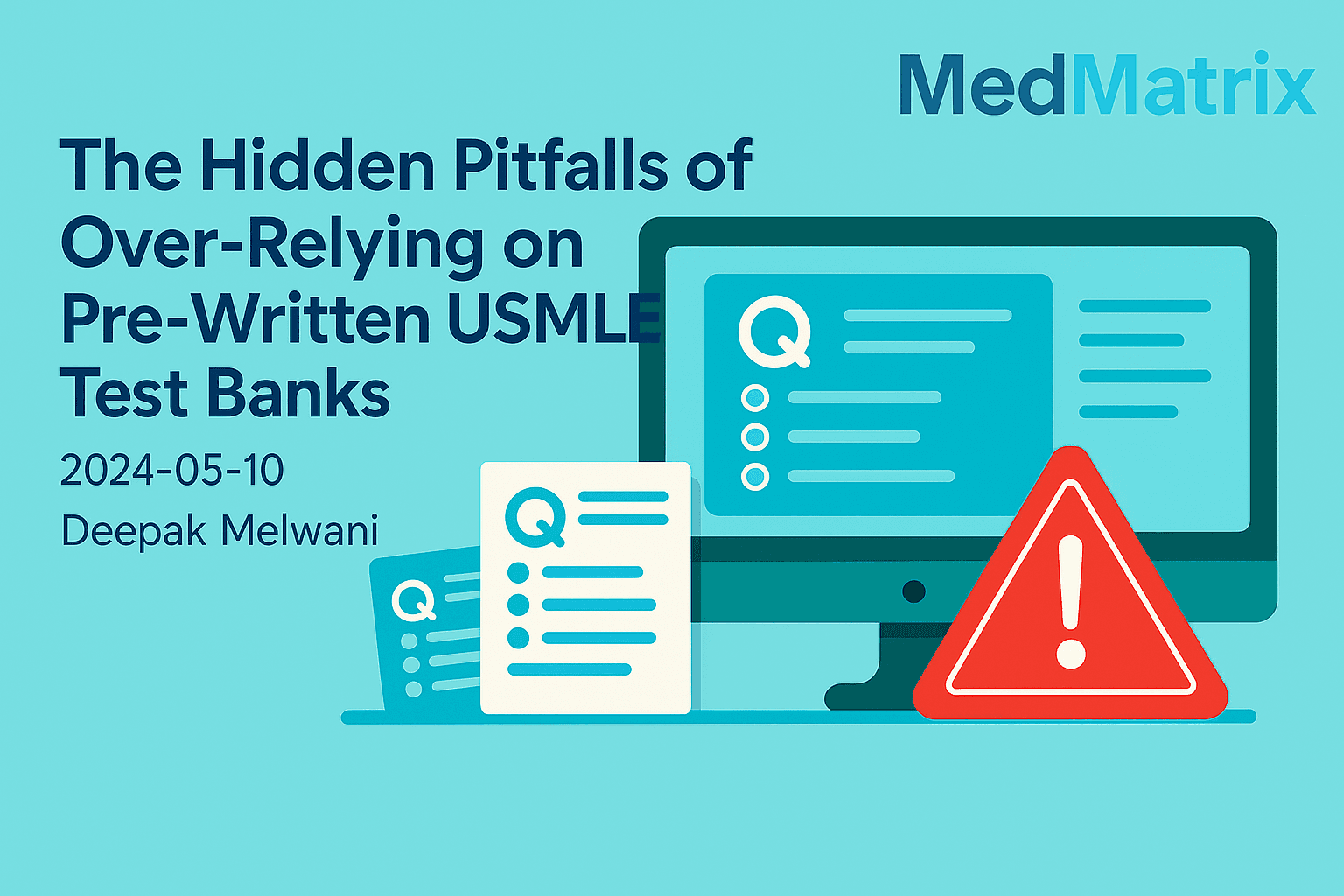 The Hidden Pitfalls of Over-Relying on Pre-Written USMLE Step 1 Test Banks