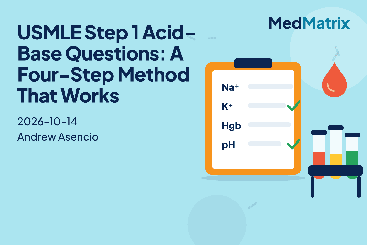 USMLE Step 1 Acid–Base Questions: A Four-Step Method That Works